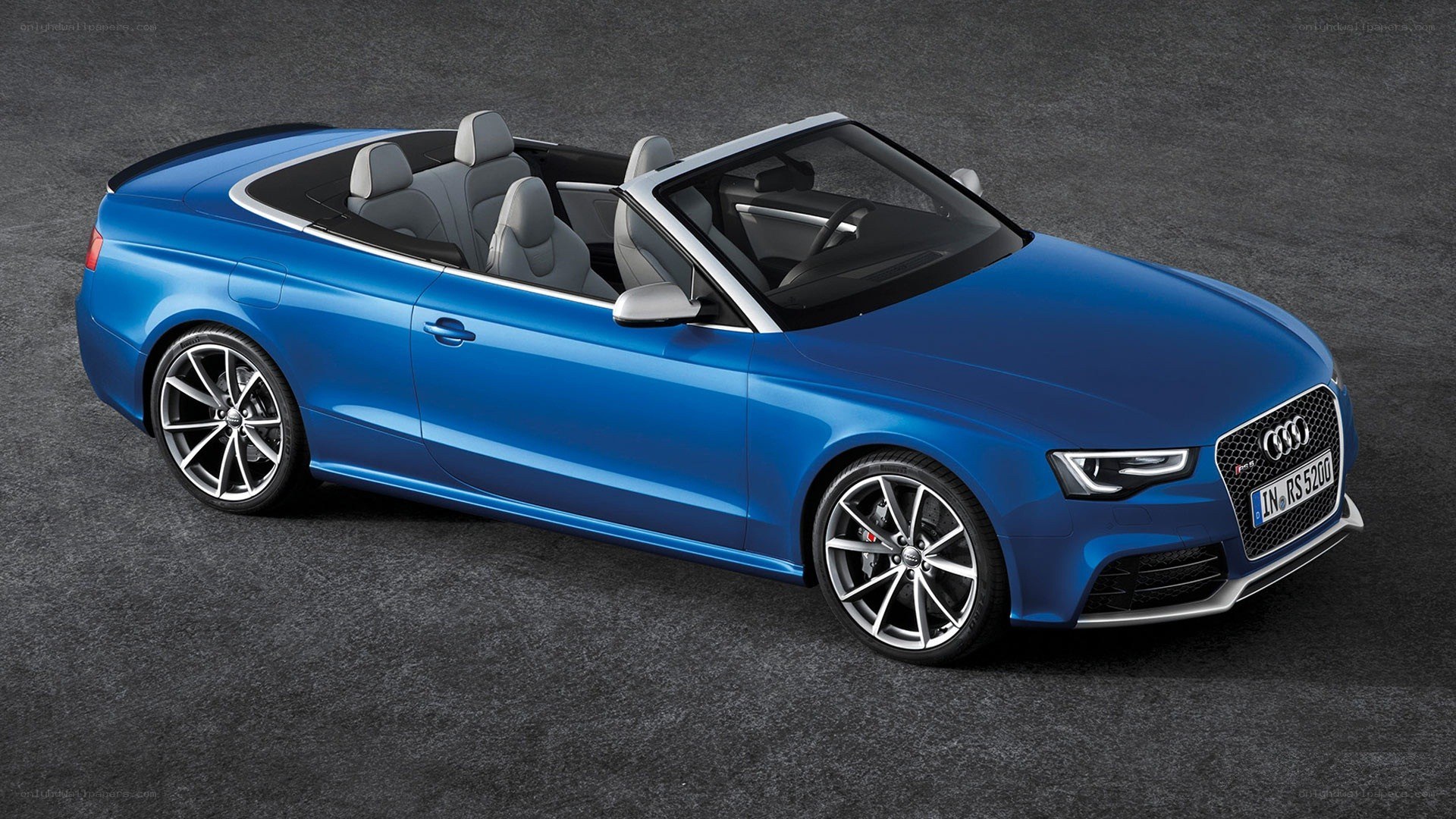 blue audi rs5 convertible