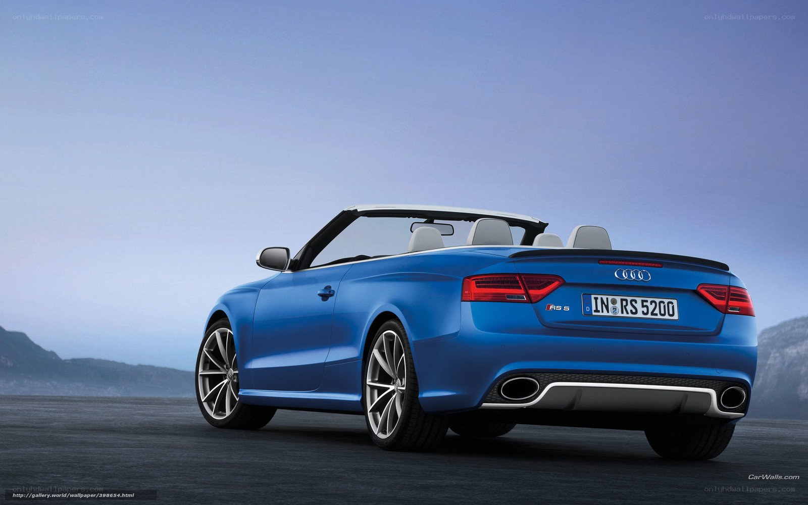 blue audi rs5 convertible