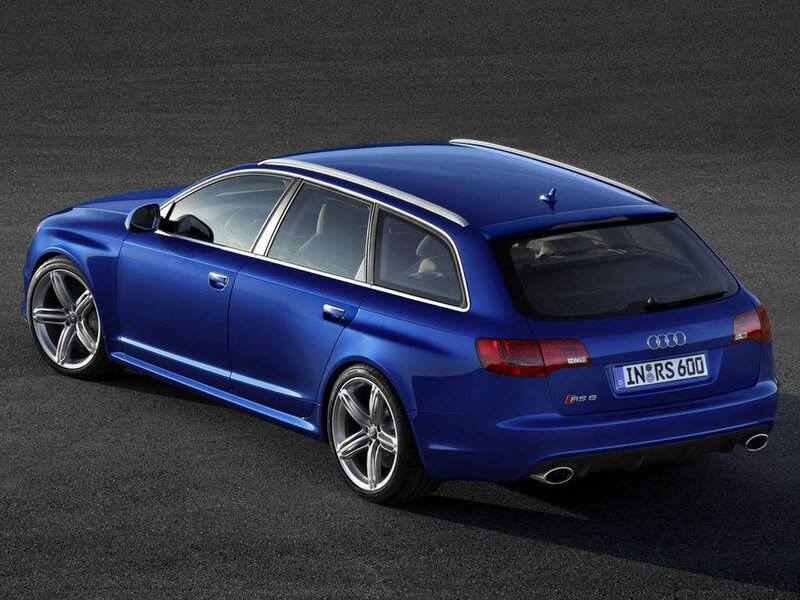 Blue Audi RS6 Avant