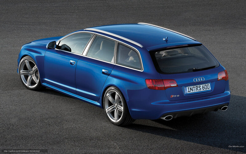 Blue Audi Rs6 Car — Dramatic