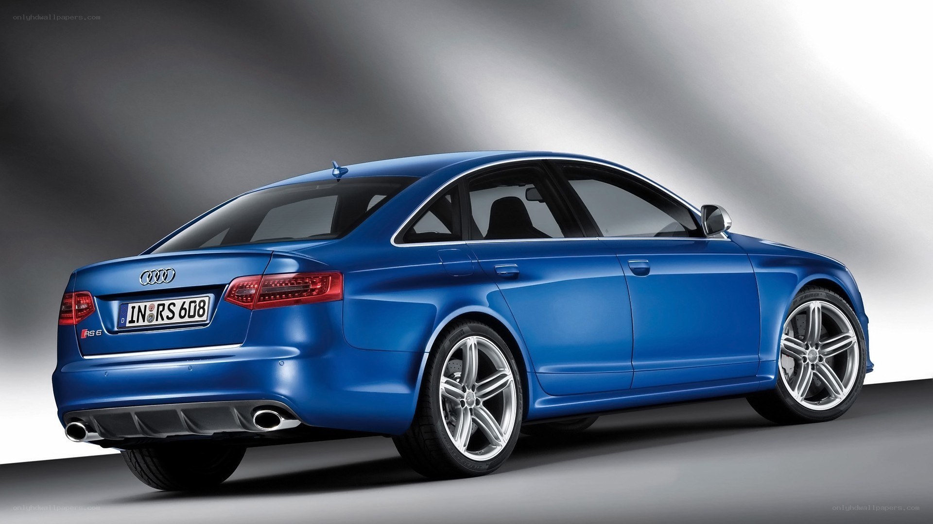 blue audi rs6 sedan