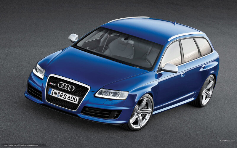 blue audi rs6 station wagon