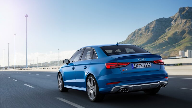 Blue Audi S3 Sedan — Dynamic