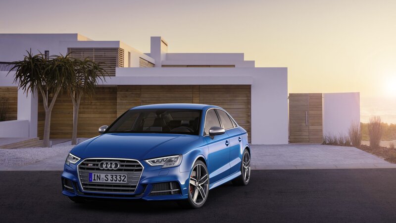 Blue Audi S3 Sedan