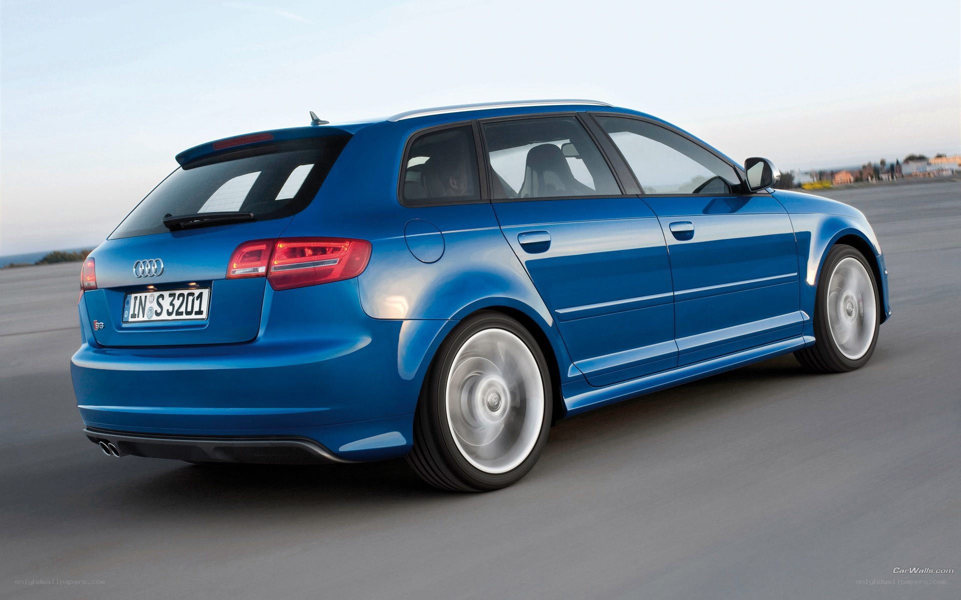 blue audi s3 sportback