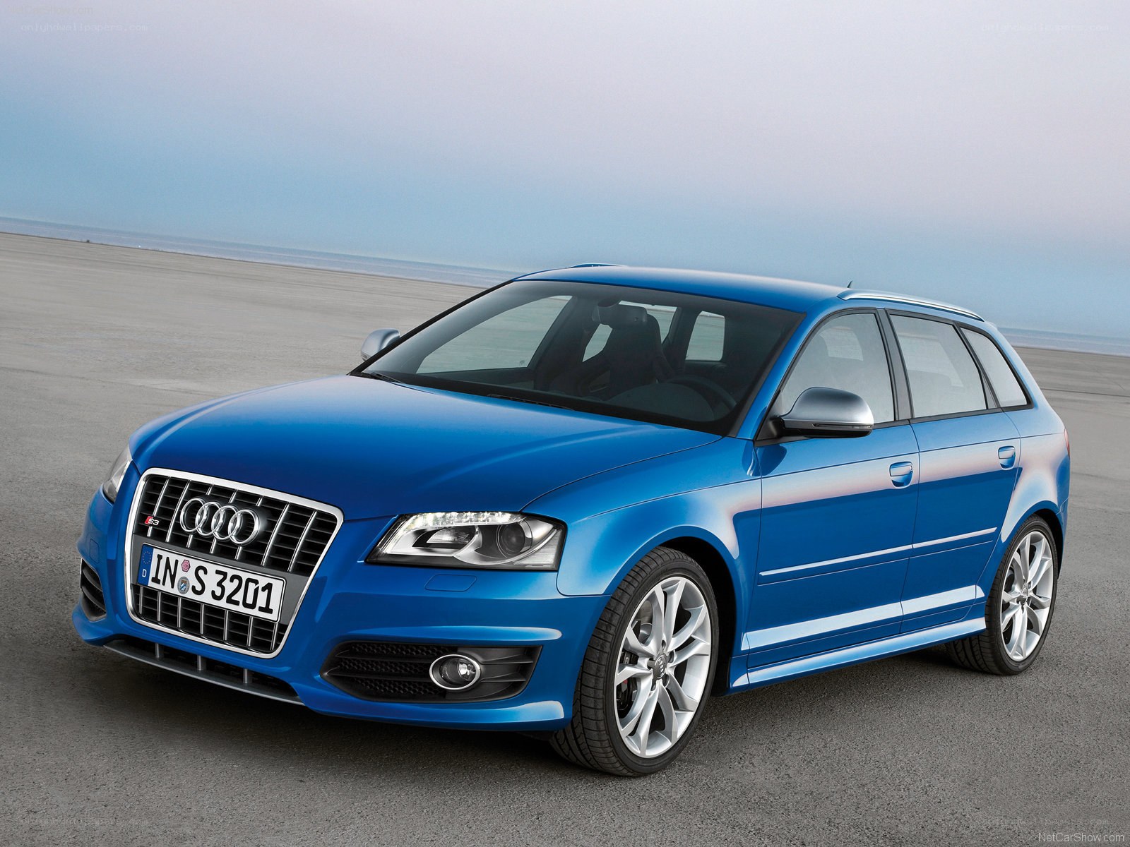 Blue Audi S3 Sportback