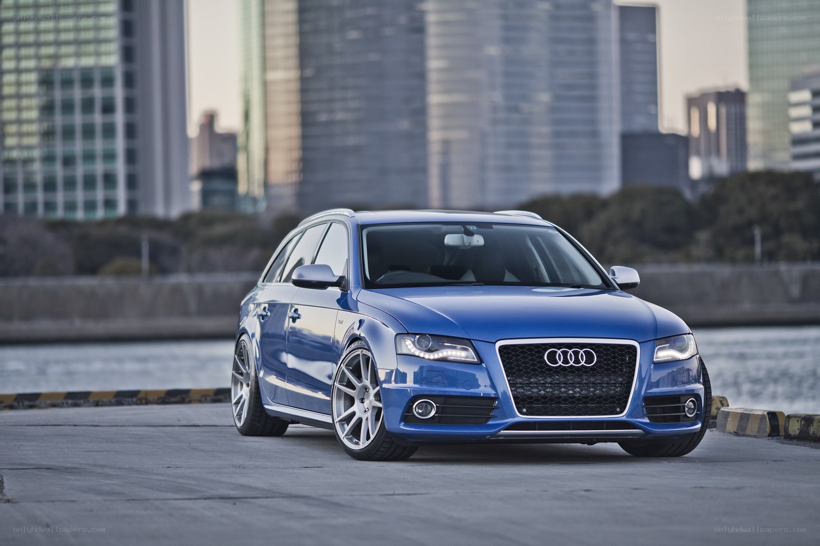 Blue Audi S4 Avant