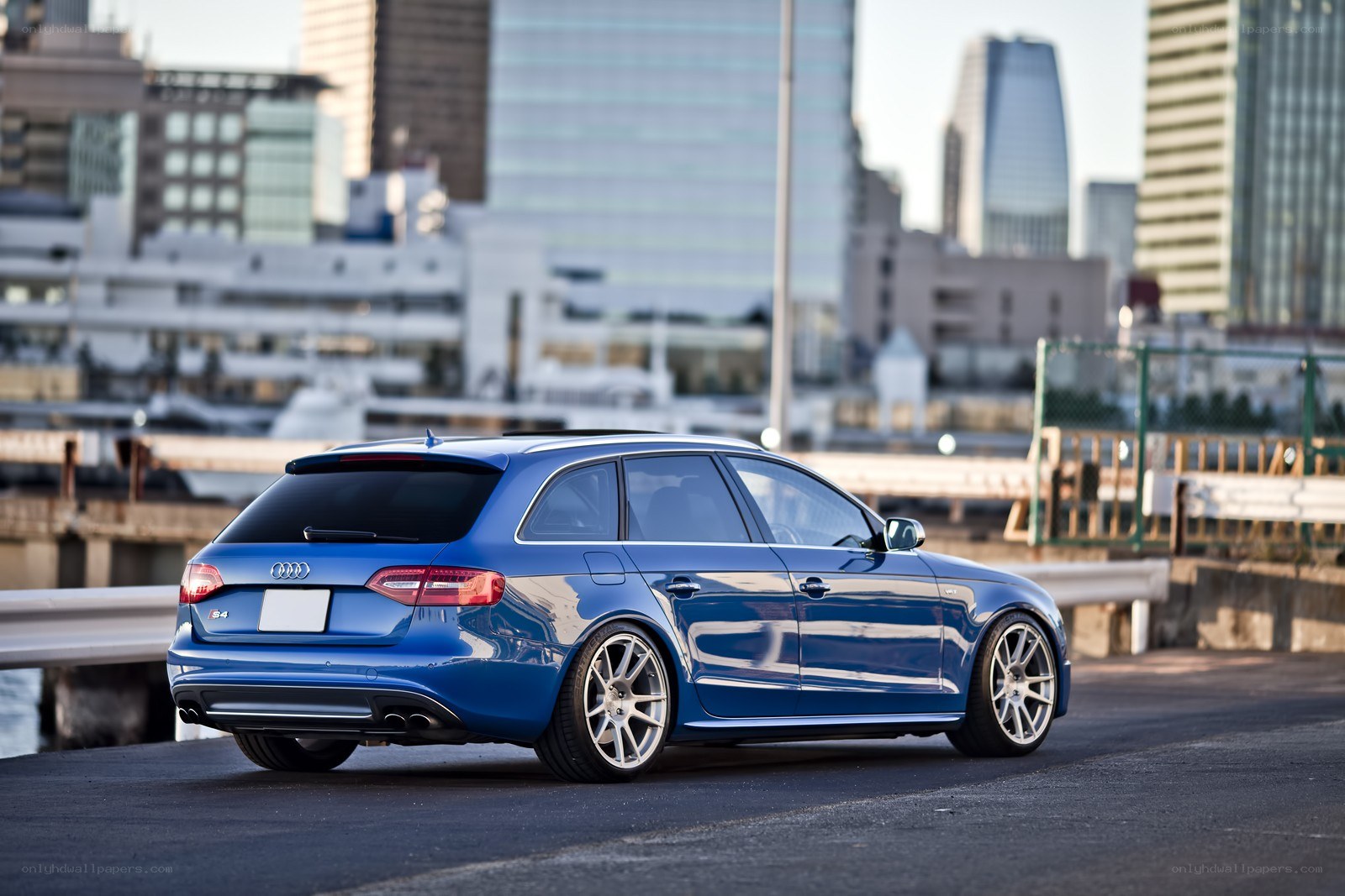 Blue Audi S4 Avant
