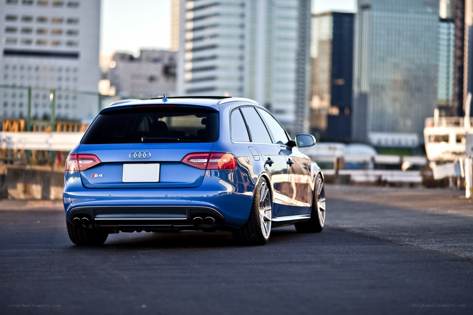 Blue Audi S4 Avant