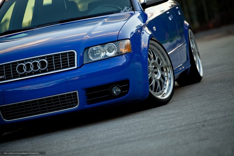 blue audi s4 front view