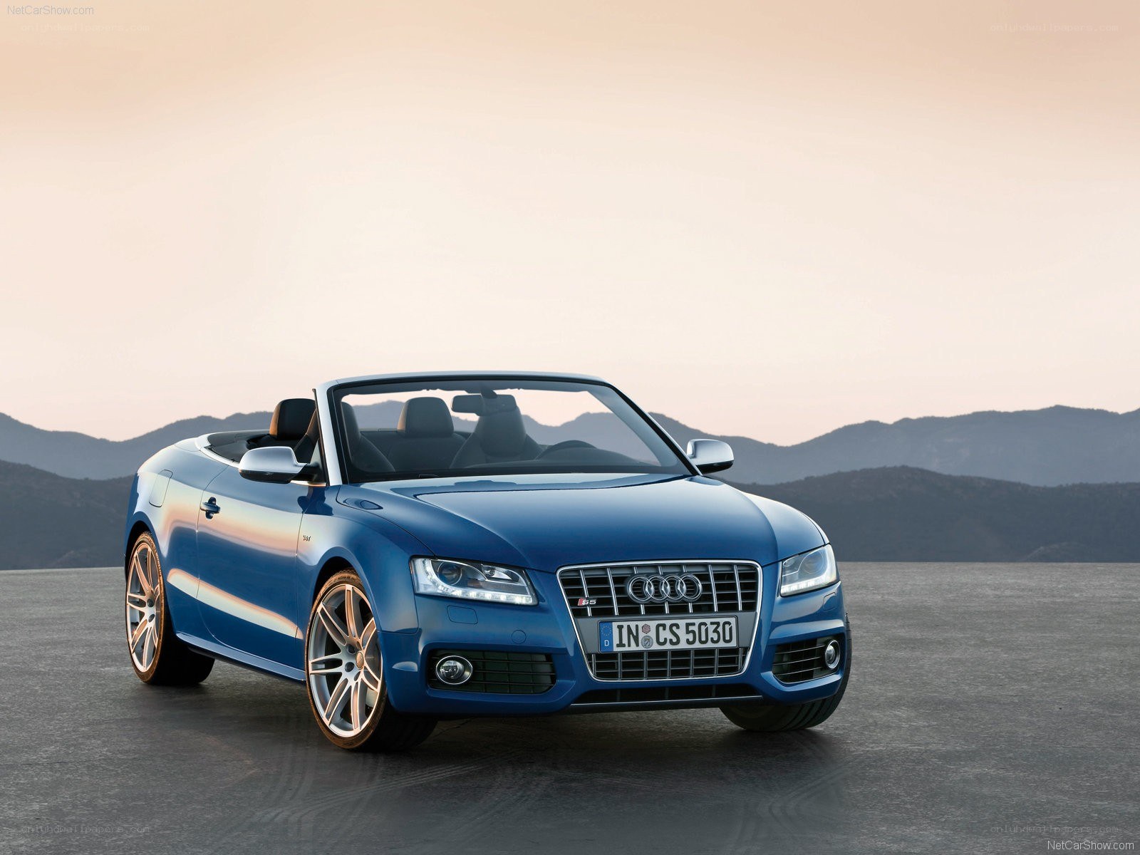 Blue Audi S5 Cabriolet