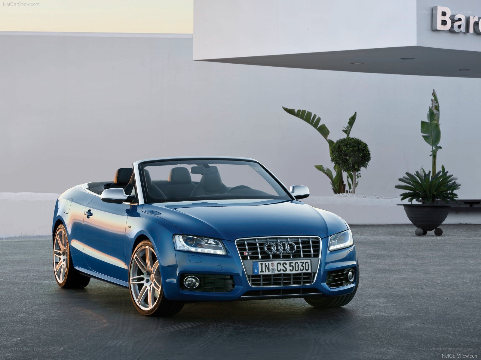 Blue Audi S5 Cabriolet