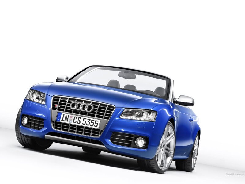 Blue Audi S5 Cabriolet