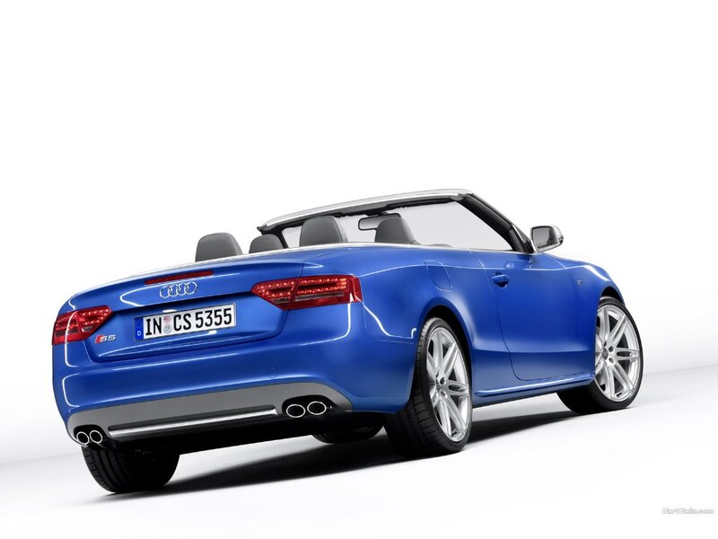 blue audi s5 convertible