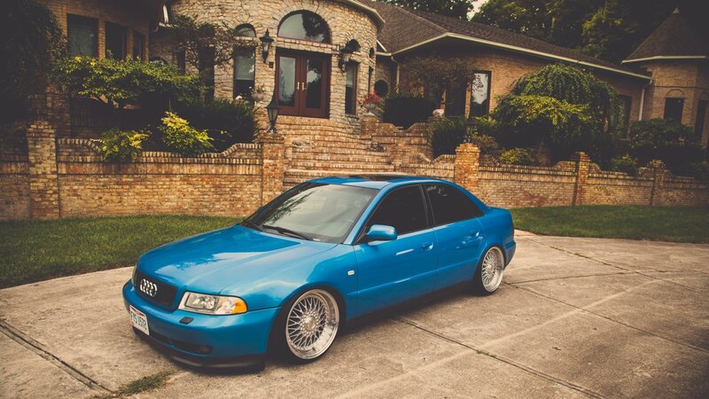Blue Audi Sedan — Calm