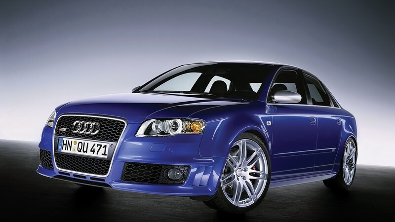 Blue Audi Sedan — Dramatic, Photograph, Car, License Plate
