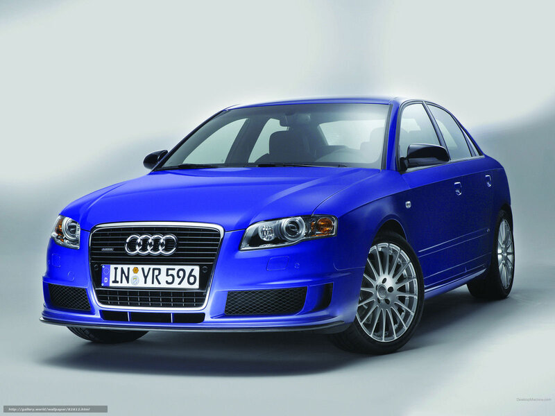 Blue Audi Sedan — Neutral, Photograph