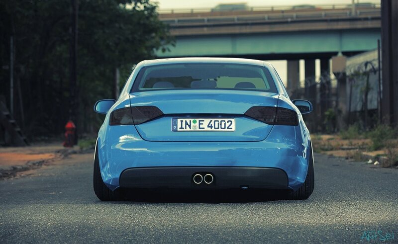 Blue Audi Sedan — Urban
