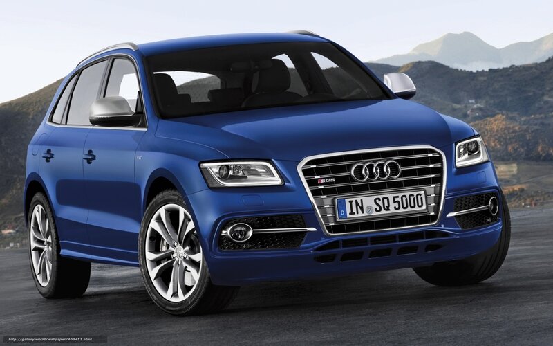 Blue Audi Sq5 Suv — Dramatic