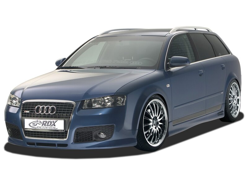 blue audi station wagon