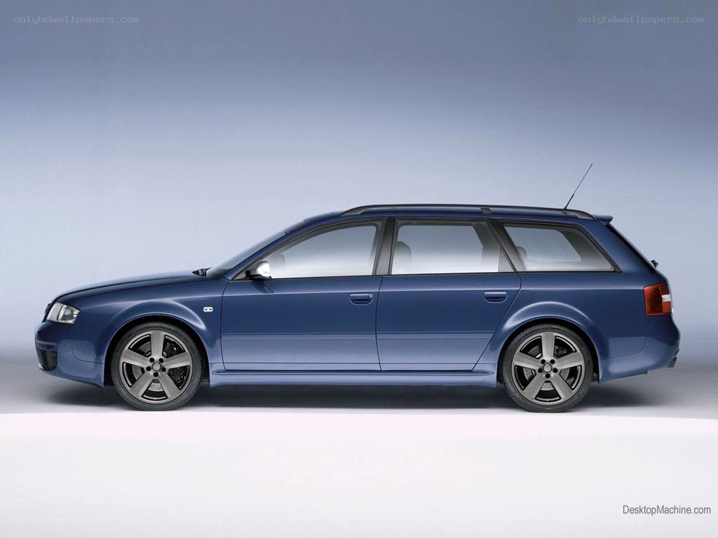 blue audi station wagon
