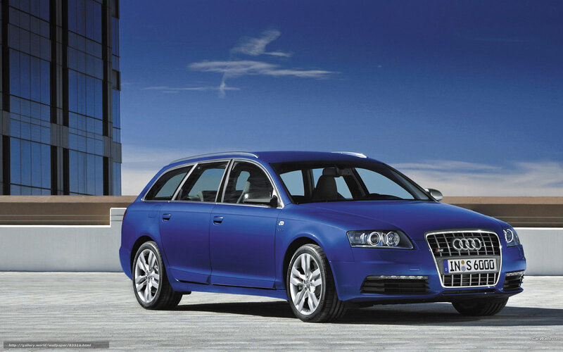 Blue Audi Station Wagon — Dramatic