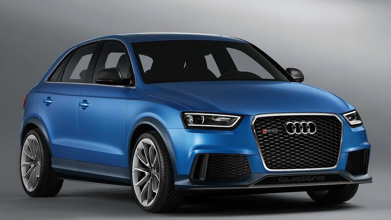 blue audi suv concept