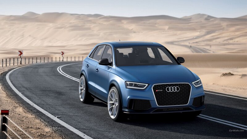 Blue Audi Suv — Dramatic
