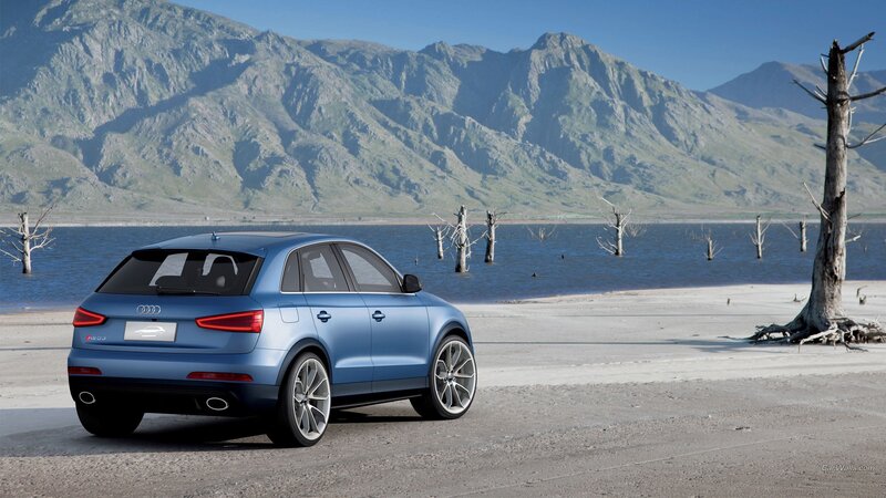 Blue Audi Suv — Serene, Afternoon, 3d Render
