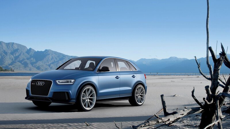 Blue Audi Suv — Serene, Afternoon, Photograph