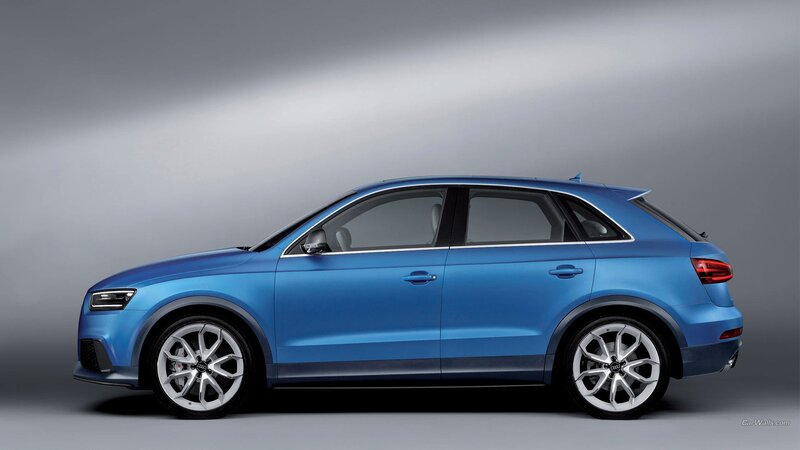Blue Audi Suv