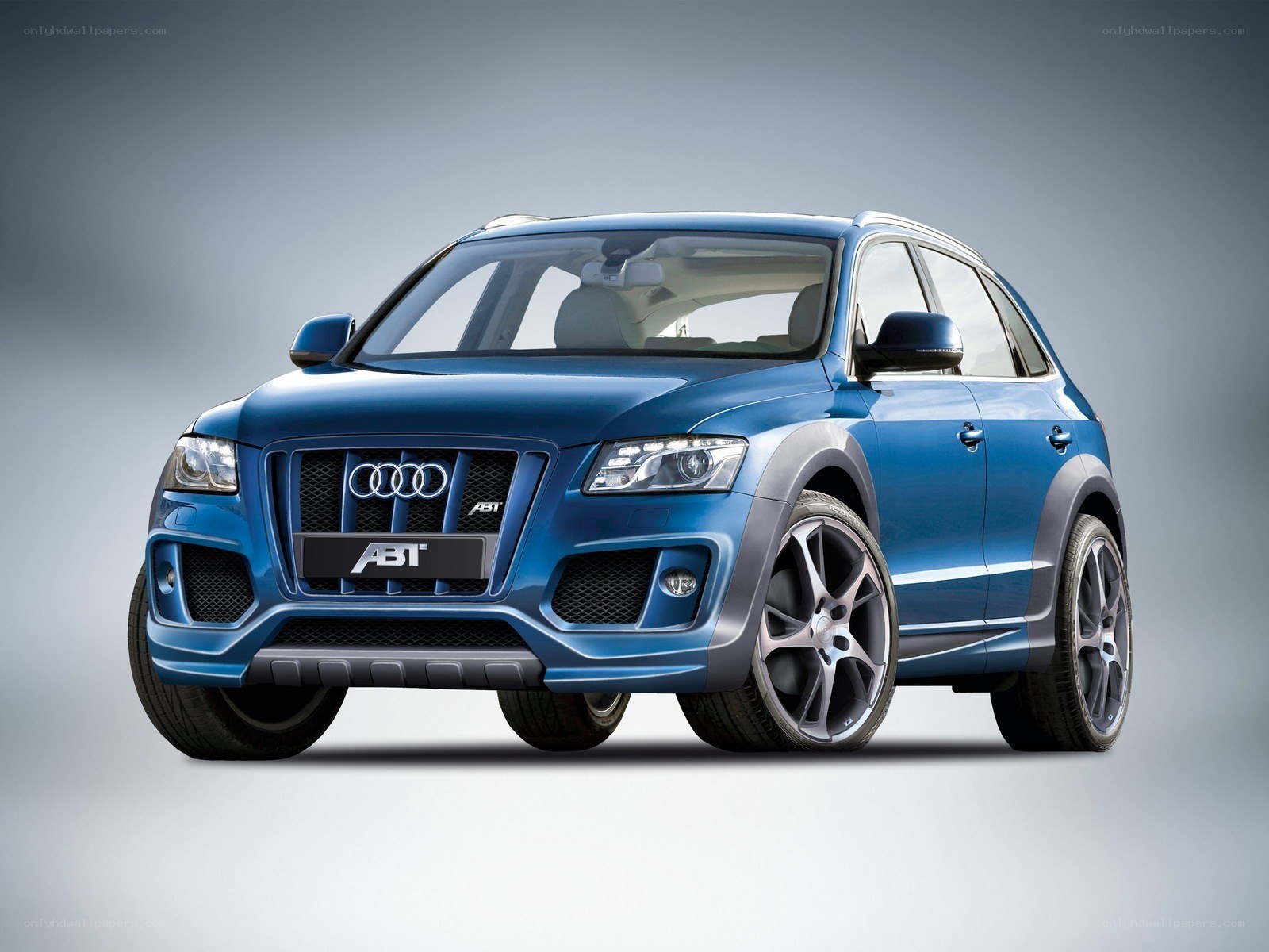 blue audi suv with abt styling