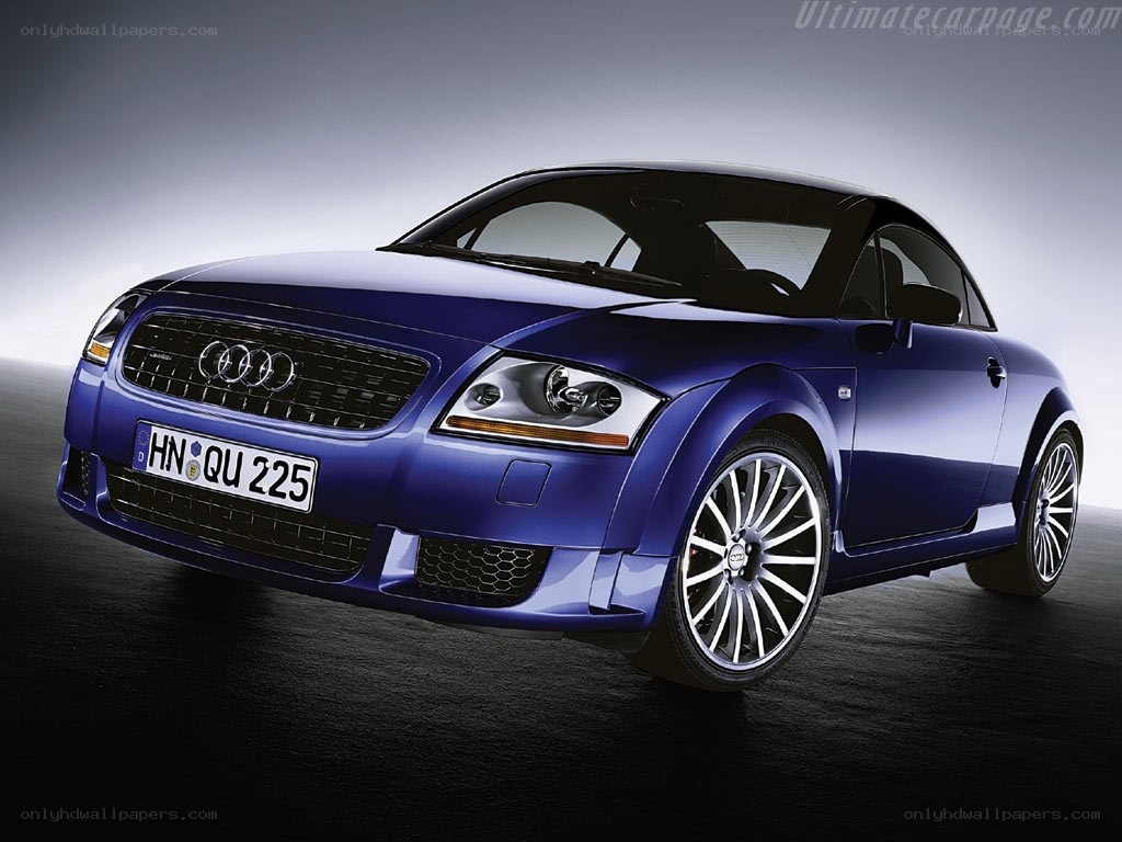 blue audi tt coupe