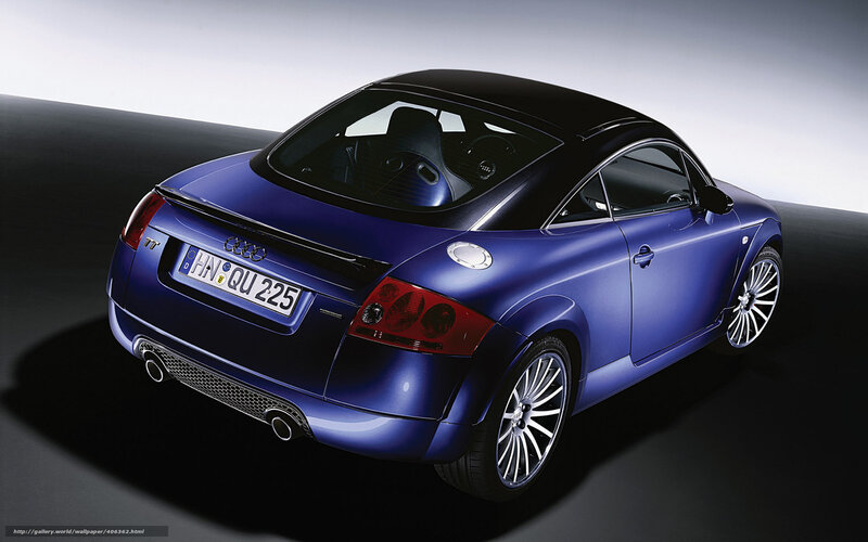 Blue Audi Tt Coupe — Dramatic, Photograph
