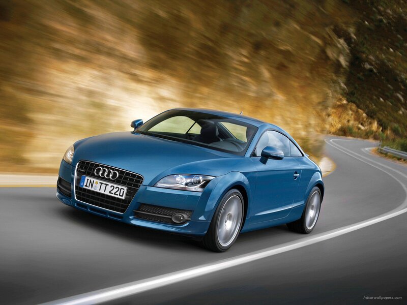 Blue Audi Tt Coupe — Dynamic, Afternoon, Photograph