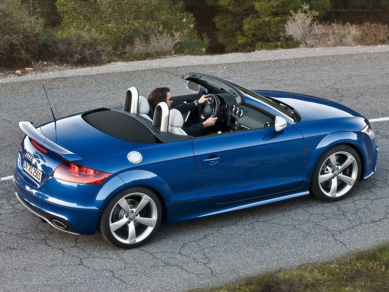 Blue Audi TT Roadster