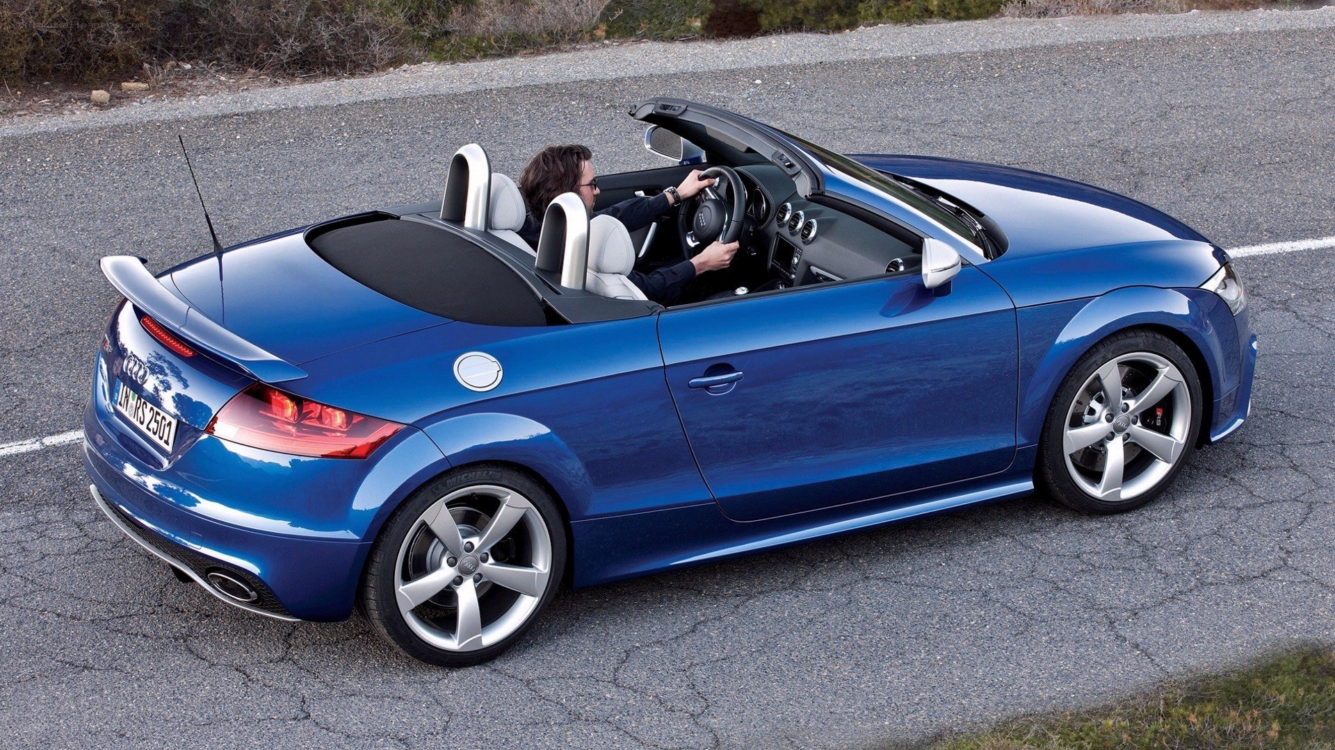 Blue Audi TT Roadster