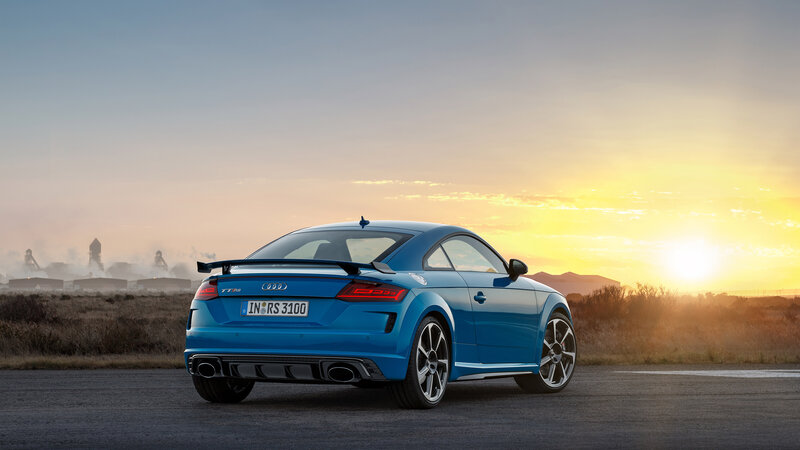 Blue Audi Tt Rs Car — Dramatic