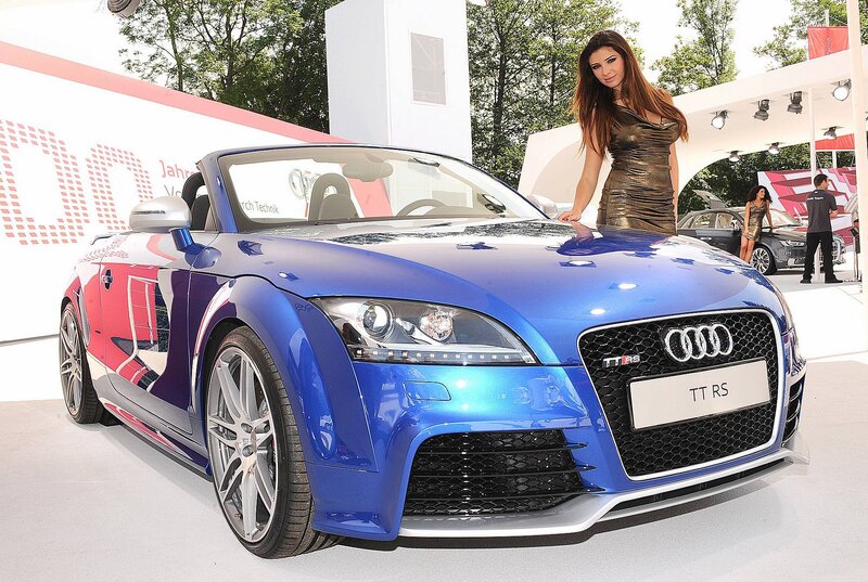 Blue Audi Tt Rs Car