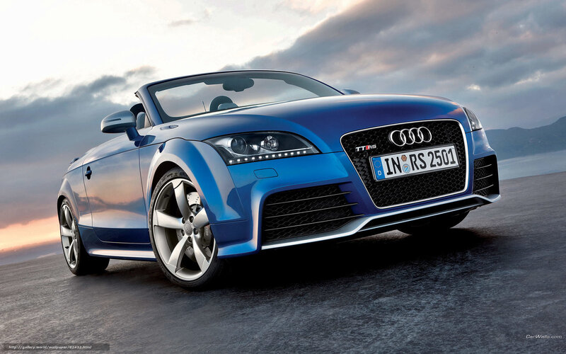Blue Audi Tt Rs Convertible — Dramatic