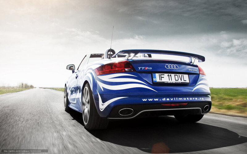 Blue Audi Tt Rs Roadster — Dynamic