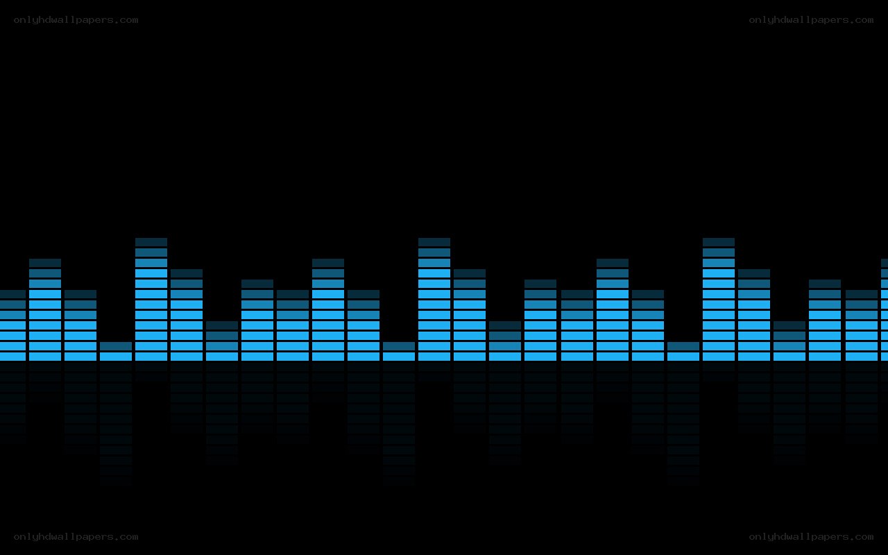 blue audio equalizer bars