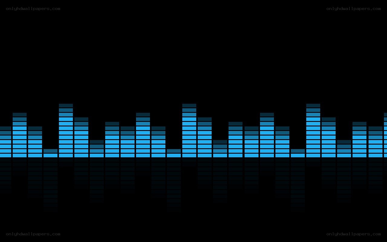 blue audio equalizer bars