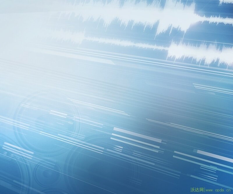 blue audio waveform background