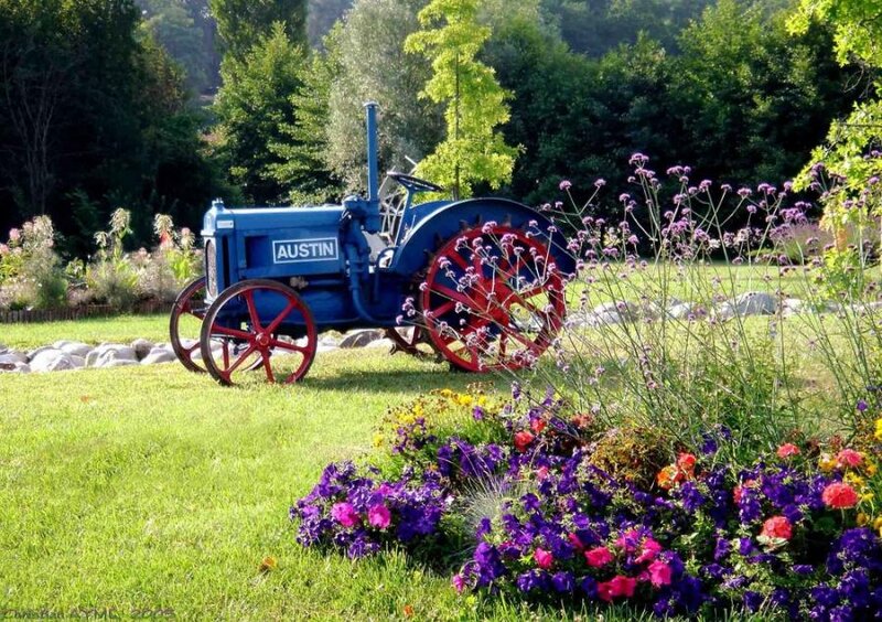 Blue Austin Tractor