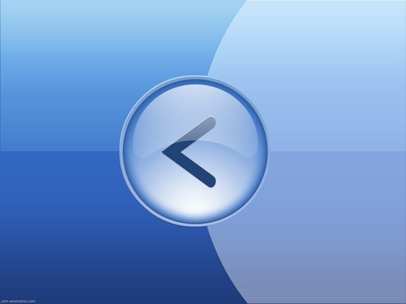 blue back arrow icon