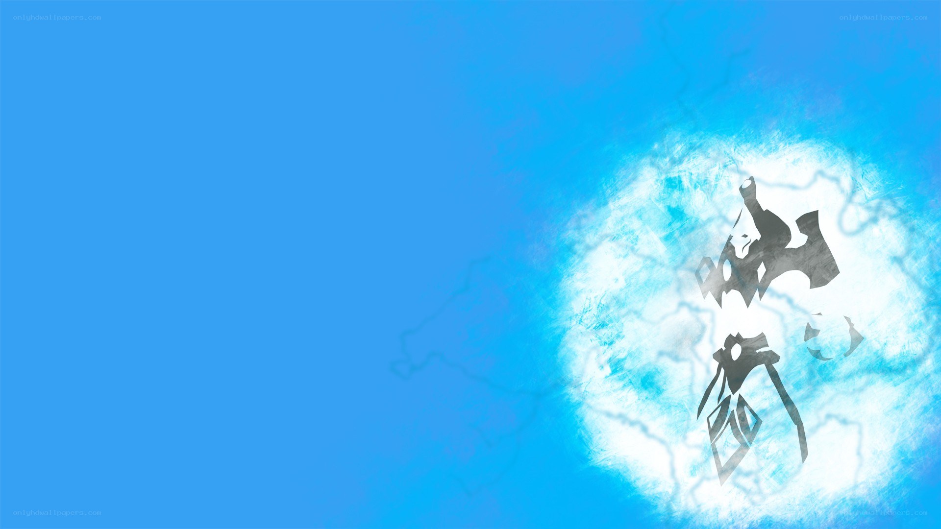 blue background with abstract design