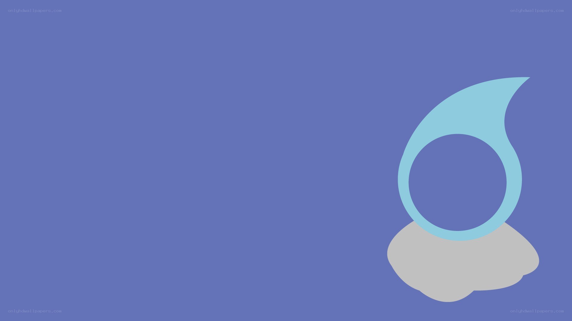 blue background with abstract shape