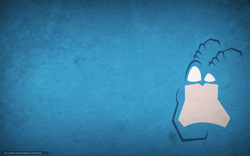blue background with cartoon face