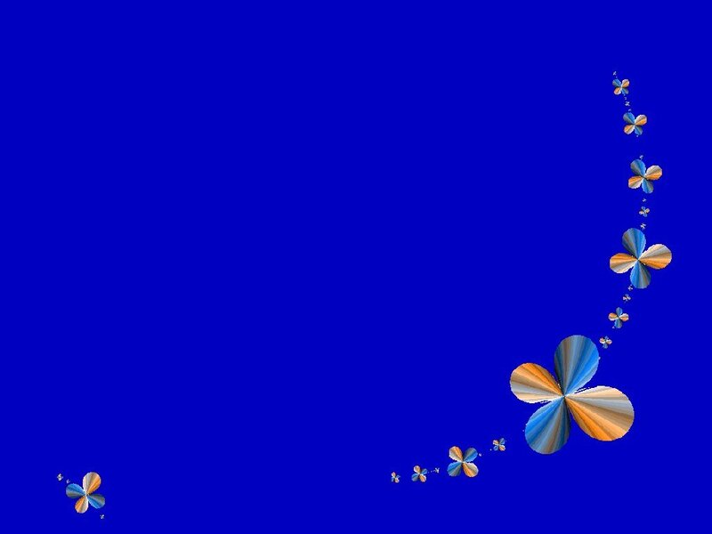 blue background with floral pattern